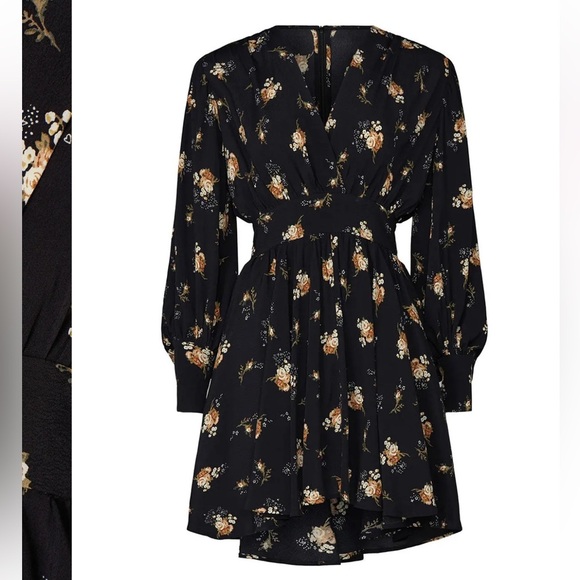 Maje Rasmus Dress Black Floral - Picture 5 of 13